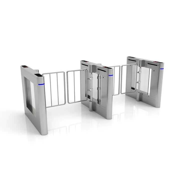 Manufacturer Direct Wholesale High Performance Glass Face Scan Recognition Turnstile Stainless Steel Swing Barrier Gate For Apar