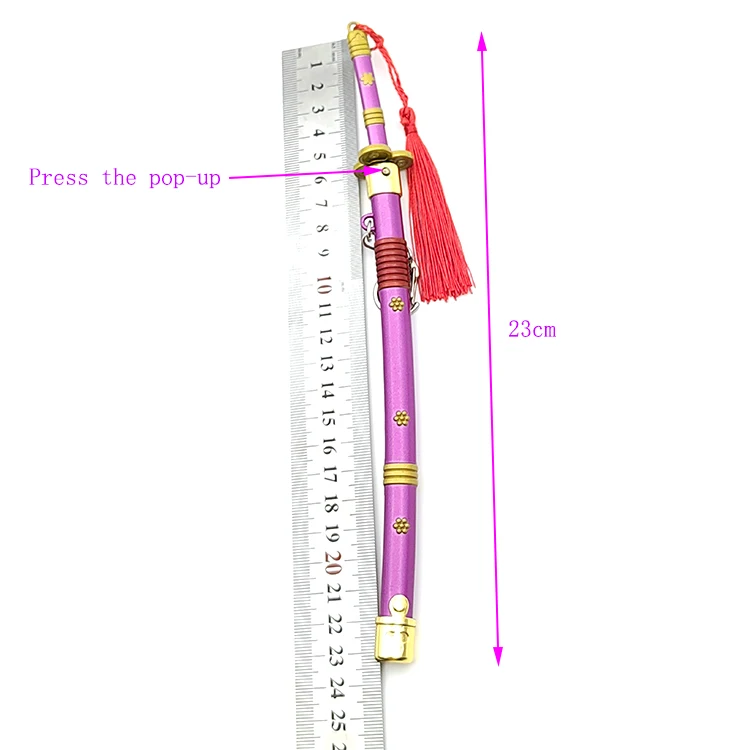 Wholesale Custom Sword Keychain Metal Purple Mini Magic Sword Key chain From Manufacture  anime sword keychain
