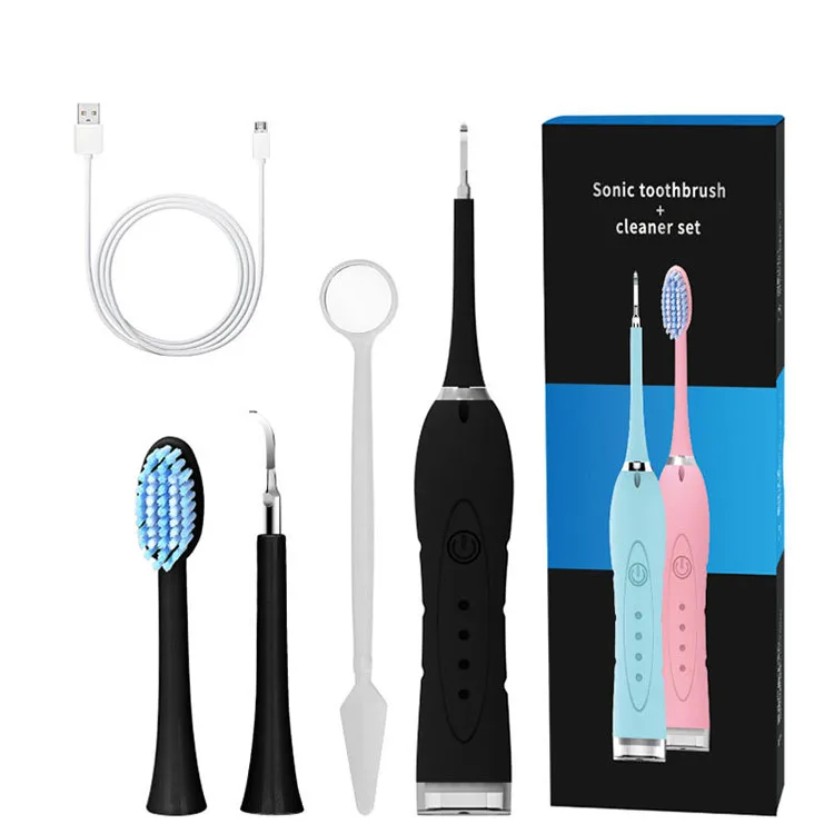 Hotsell Household Ultrasonic Electric Tooth Cleaner Set Sonic Tooth Brush