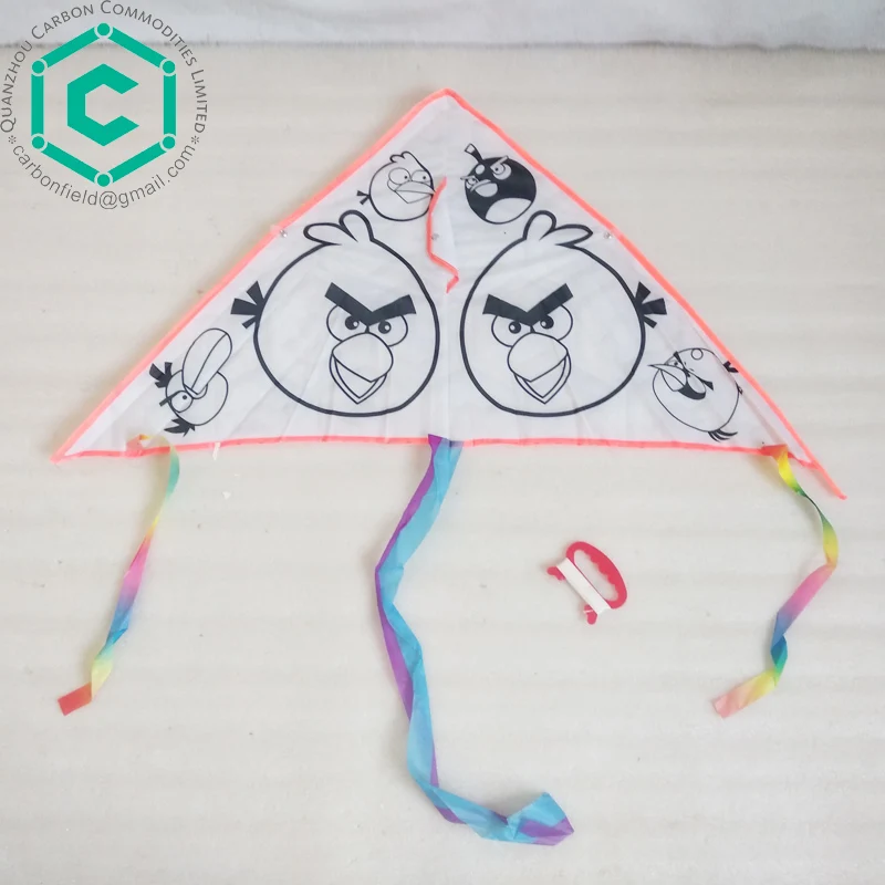 Netherlands market 1 color black printing happy bird flying kite