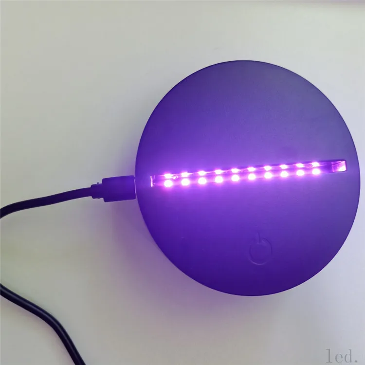 Настраиваемое Изображение Современная пластиковая основа 3D акриловая Иллюзия Светодиодная настольная Ночная лампа с сенсорным