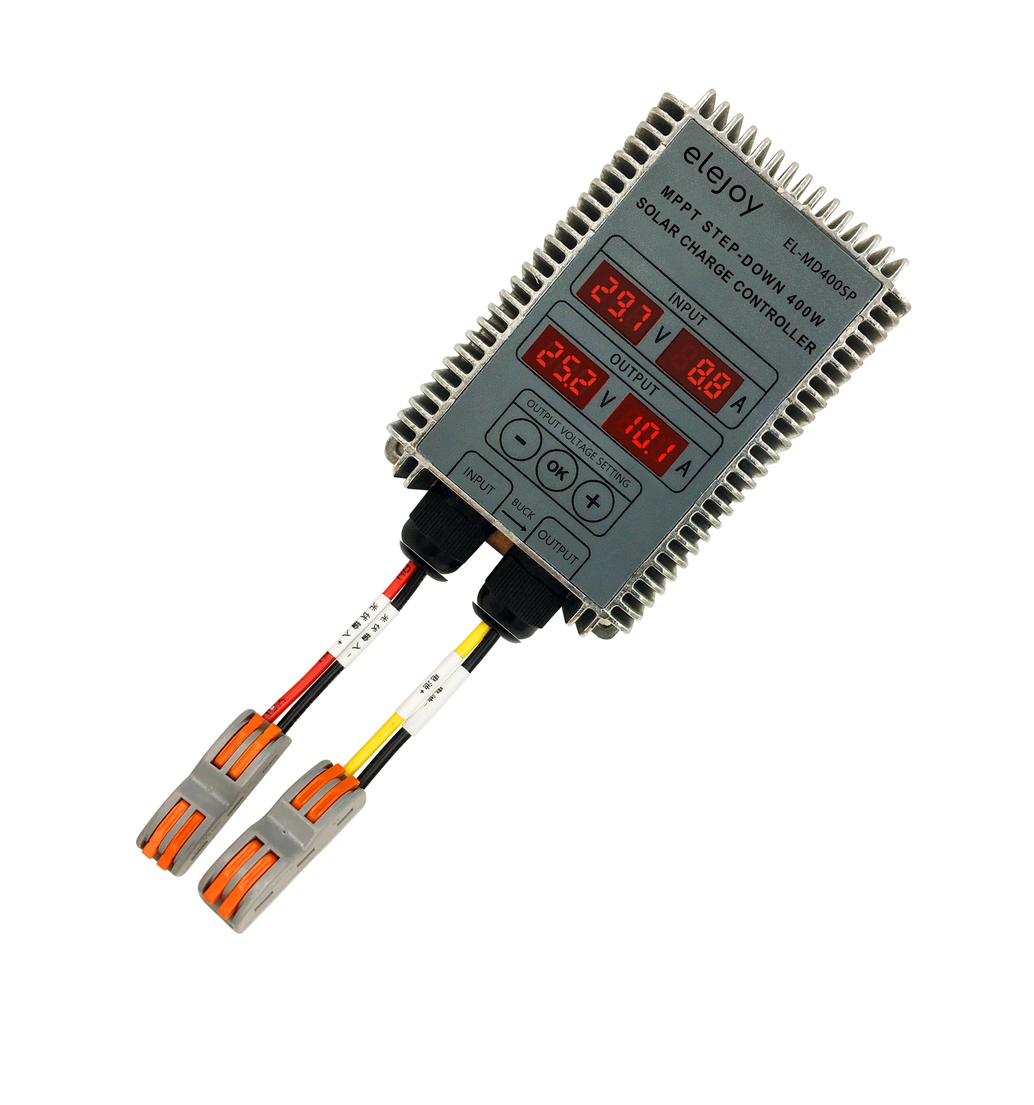 
400W 12/24V ADJUSTABLE MPPT SOLAR CHARGE CONTROLLER 99% LED DISPLAY SOLAR BATTERY CHARGER SMART BUCK EL-MD400SP 