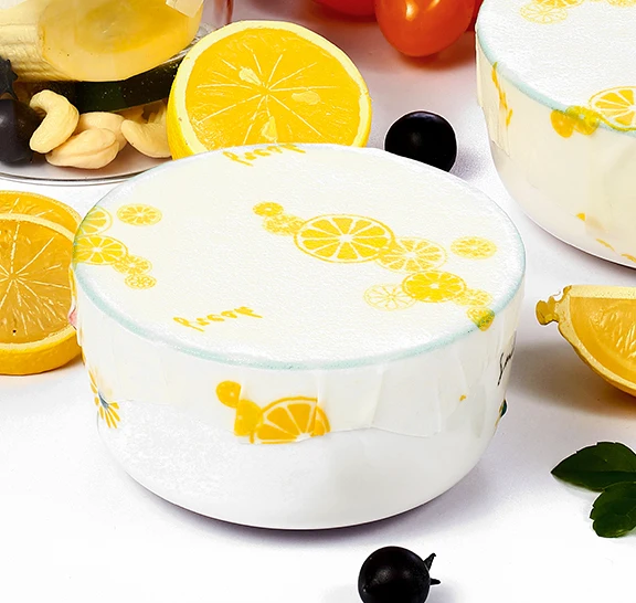 3 packed Eco-friendly sustainable washable cotton fruit and vegetable reusable pure organic beeswax wrap