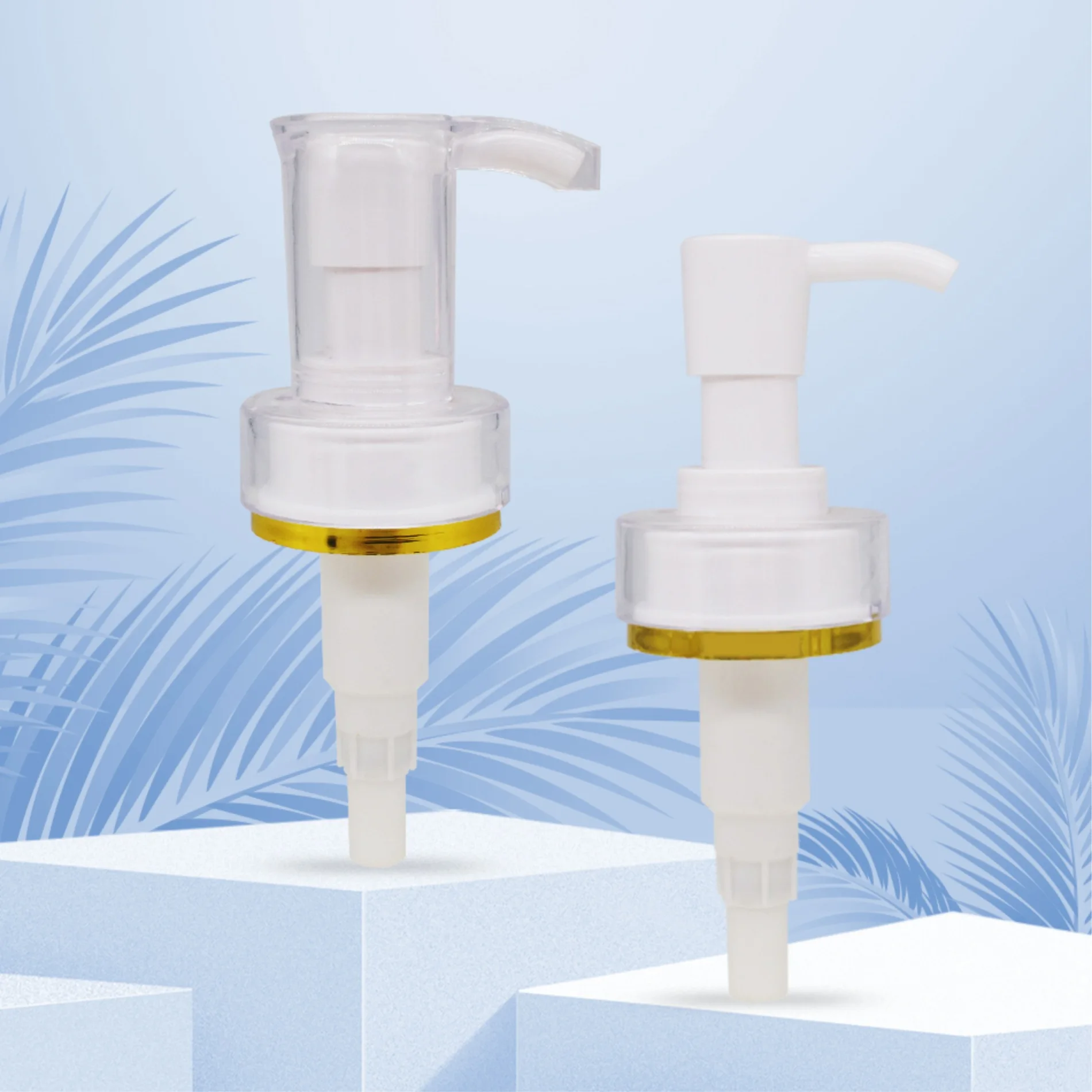 Factory Direct Sales 33Teeth bronzing acrylic Cleansing Oil/Make-up removing lotion large head Essential oil pump head
