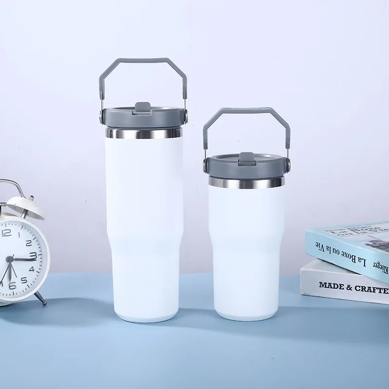 600/900ml Personalized Logo Double Wall 304 Stainless Steel Travel Mug Tumbler Coffee Mug Thermal Cup Keep Cold For Long Time