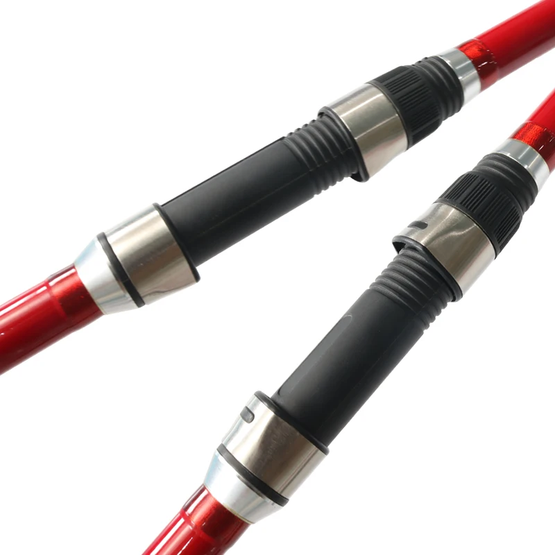 HYD-OEM/ODM Factory  3 Sections Long Casting  Spinning Shore Gig 4.5m carbon rim tubular Rod Surf Fishing Rod