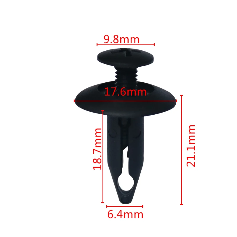 Factory supply  Plastic Push Type Rivet for Car Auto plastic clips and fasteners04607