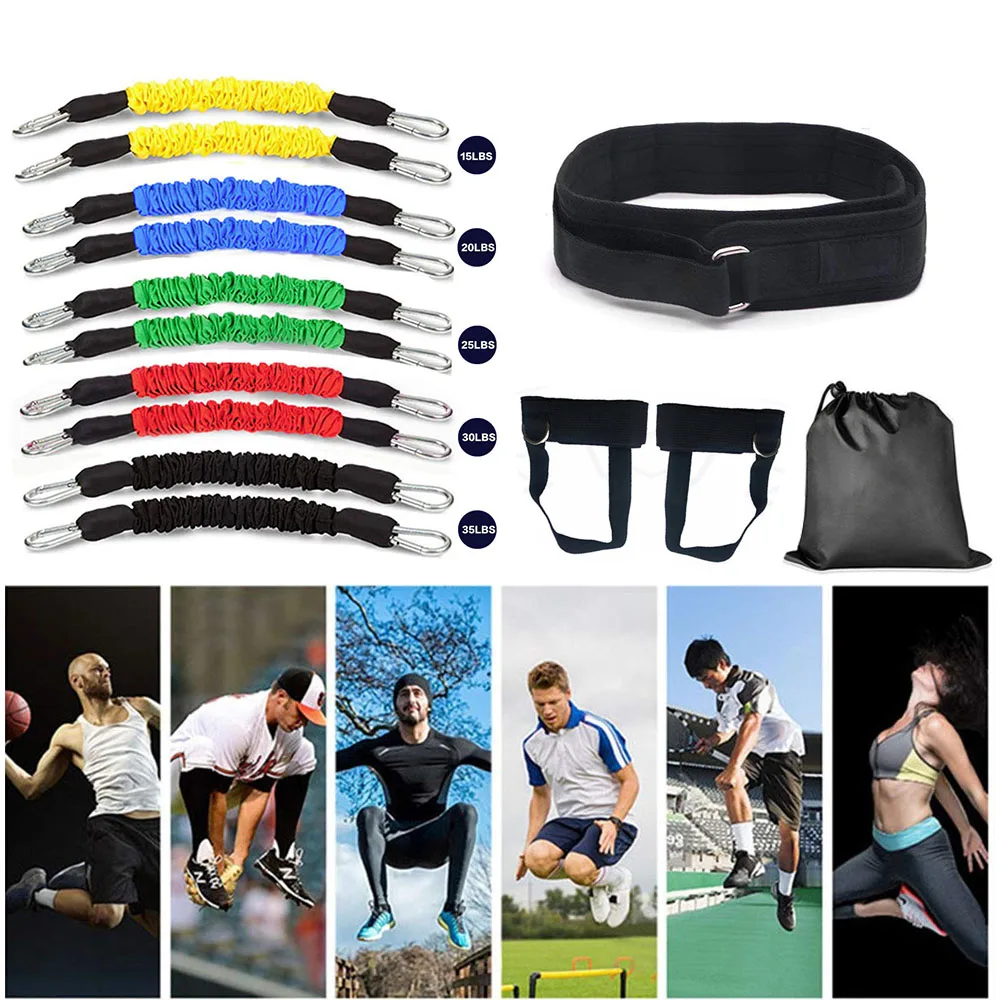 RTS loop sport booty resistance exercise bands leg power jumping trainer with waist belt or legs and butt ankle
