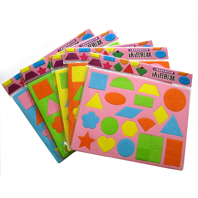 Kids toy new 2019 cheap children early educational toy colorful shape pairing magnetic toys