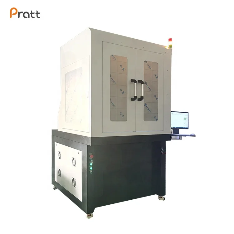 Pratt Fiber Laser Marking Machine Metal Stainless Steel Manufacturing Industry Silver Raycus 30 Watt Fiber Laser Marking Machine