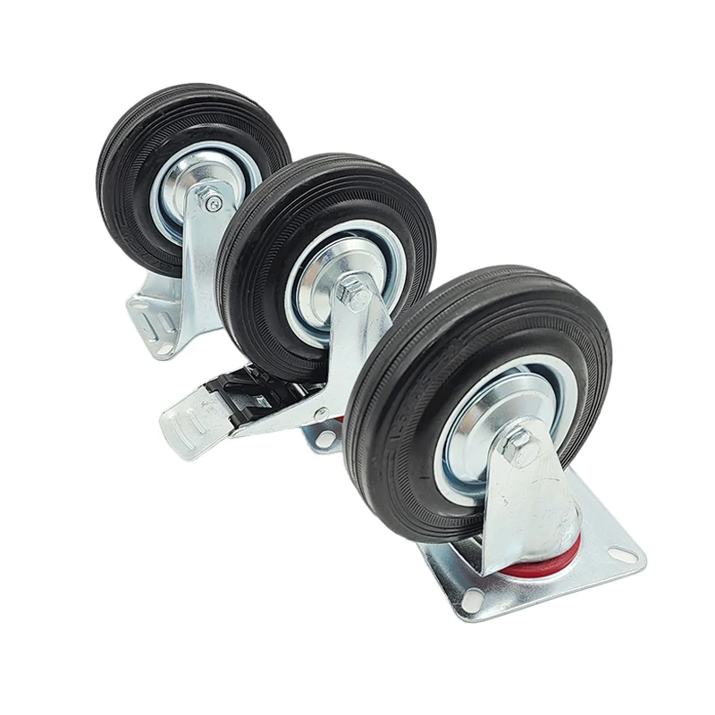 Swivel Casters Manufacturer Heavy Duty Caster Wheels PU Wheels 3/4/5 Inch Polyurethane Caster Wheel