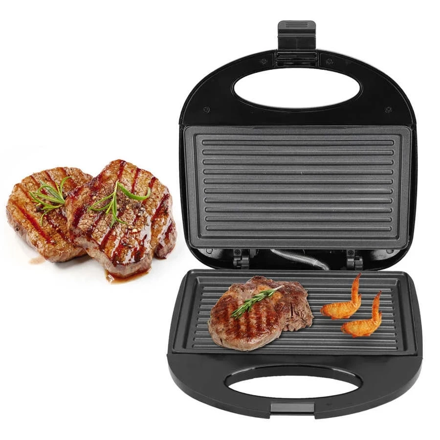 Electric Sandwich Maker Toaster Household MINI Bread Baking Pan Non-Stick Toast Grill Waffle Machine Muffin Pancakes Baker