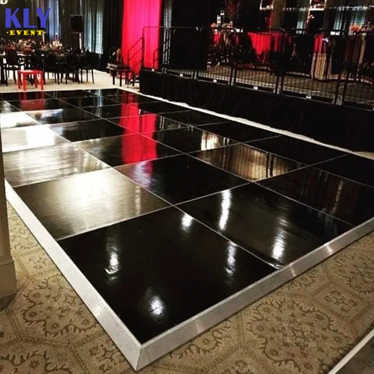 Portable White Wooden Dance Floor Out Wedding Stage Floor For Wedding Party Decoration