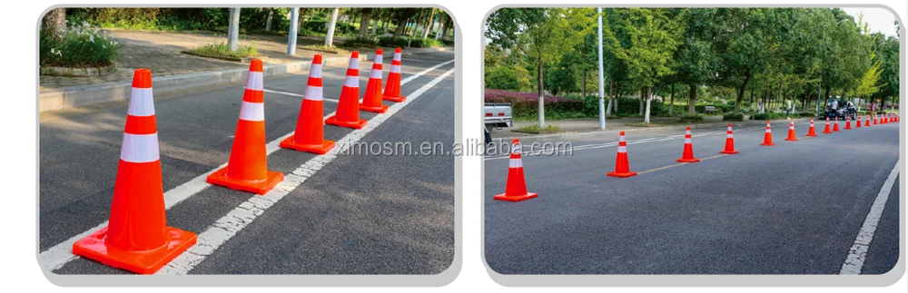 
A new PVC reflective road cone for safety warning 