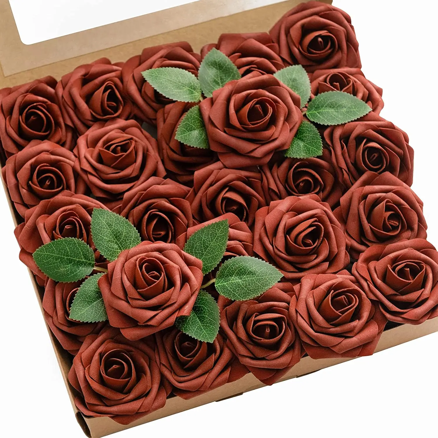 50pcs Artificial Rose Flowers Foam Roses Stem for DIY Wedding Bouquets Centerpieces Bridal Shower Party Home Decorations