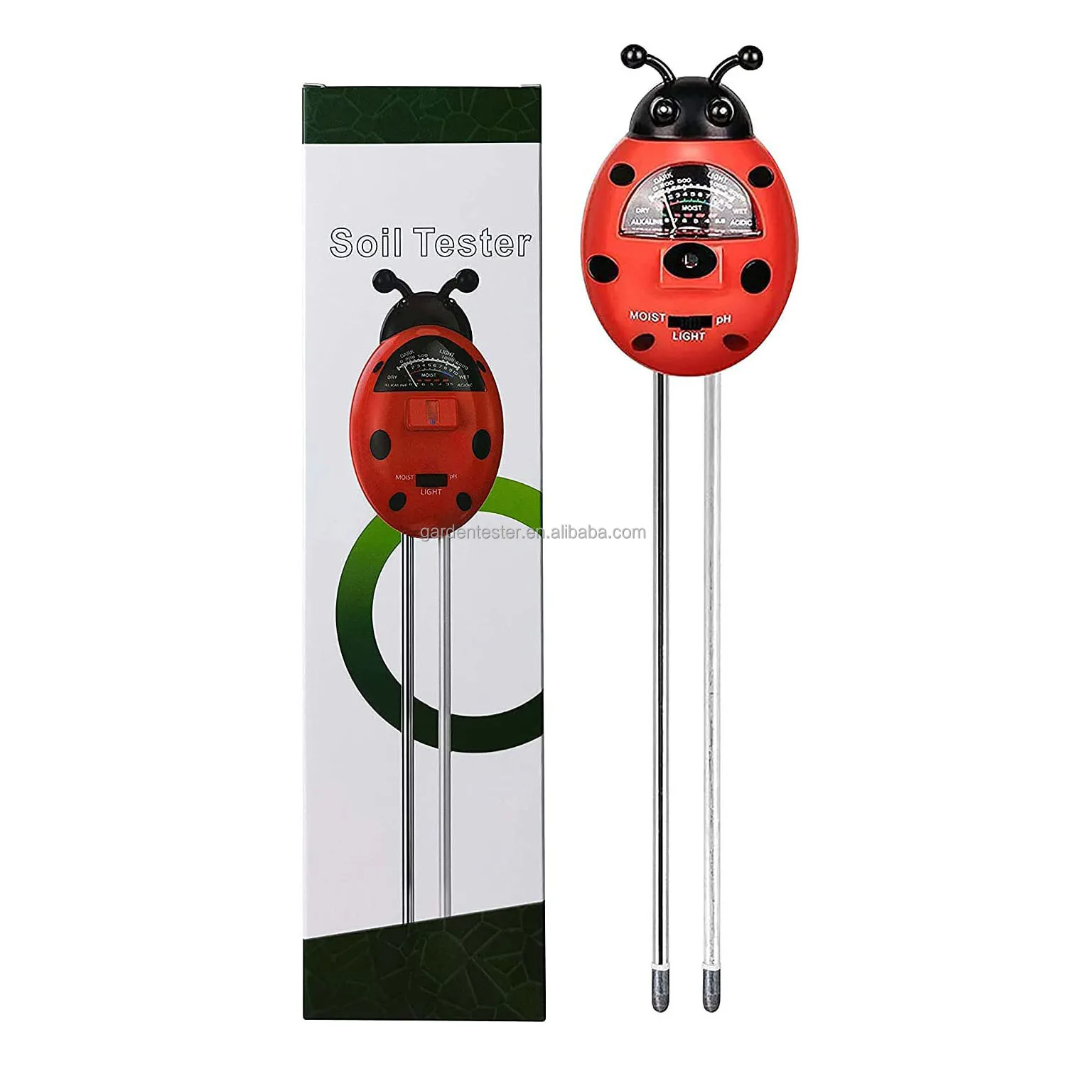 PH-Tester3 в 1 измеритель почвы, набор для определения PH/света/влажности почвы, набор для тестирования почвы, измеритель влажности почвы для растений