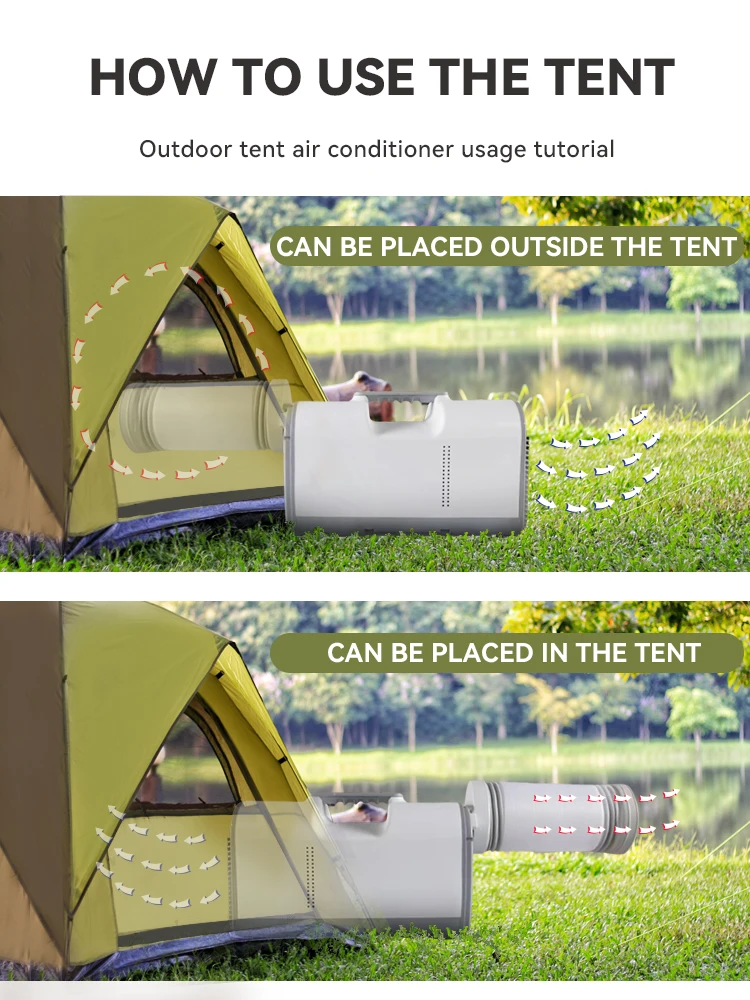 4800btu cooling power Mini Portable ac Electric Air Conditioner Car RV 110V/220V for outdoor