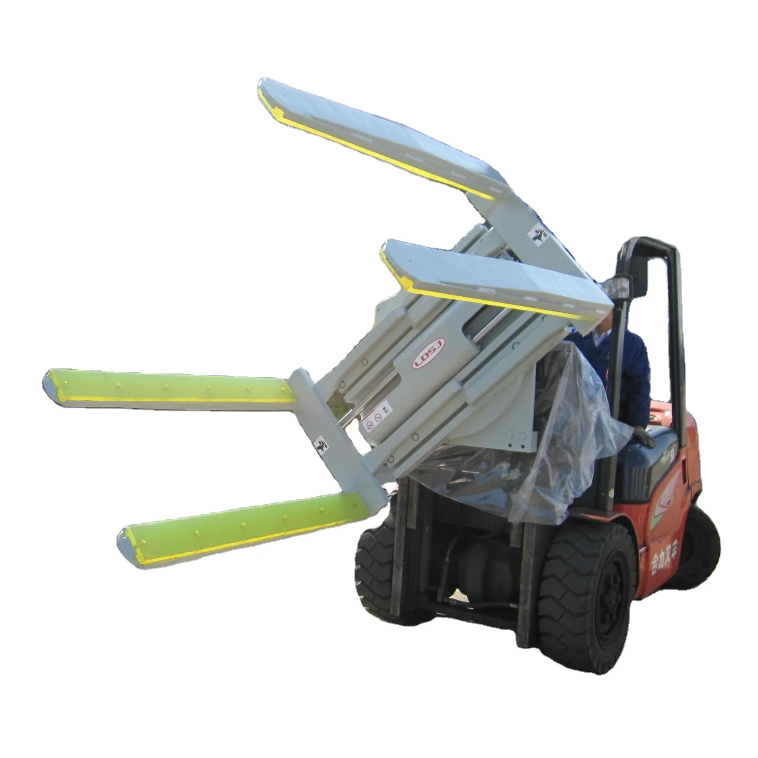 High Quality Forklift Attachment Turing Fork Paper Roll Rotating Clamp
