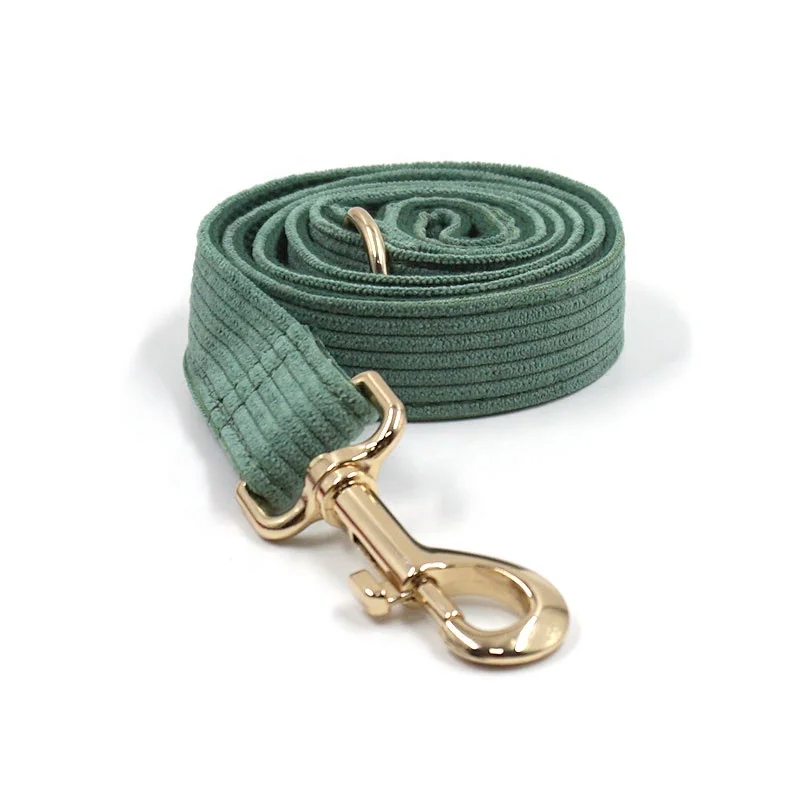 Top selling pet supplies for summer buckle for dog leash personalized dog collars and leashes colorful corduroy  pet leash hook