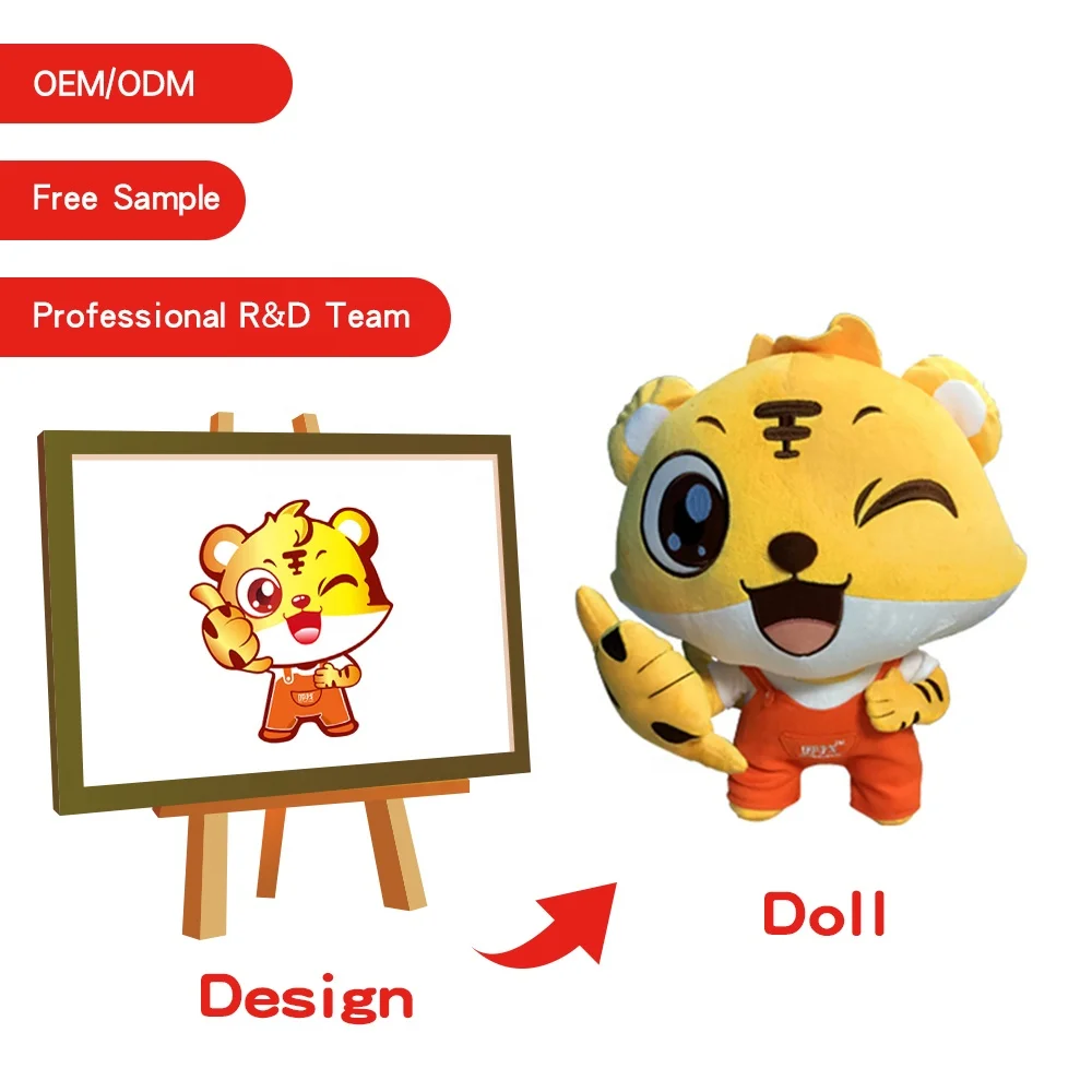 plush toy animal pillow custom fox pillow big doll animal plush stuffed fox toy