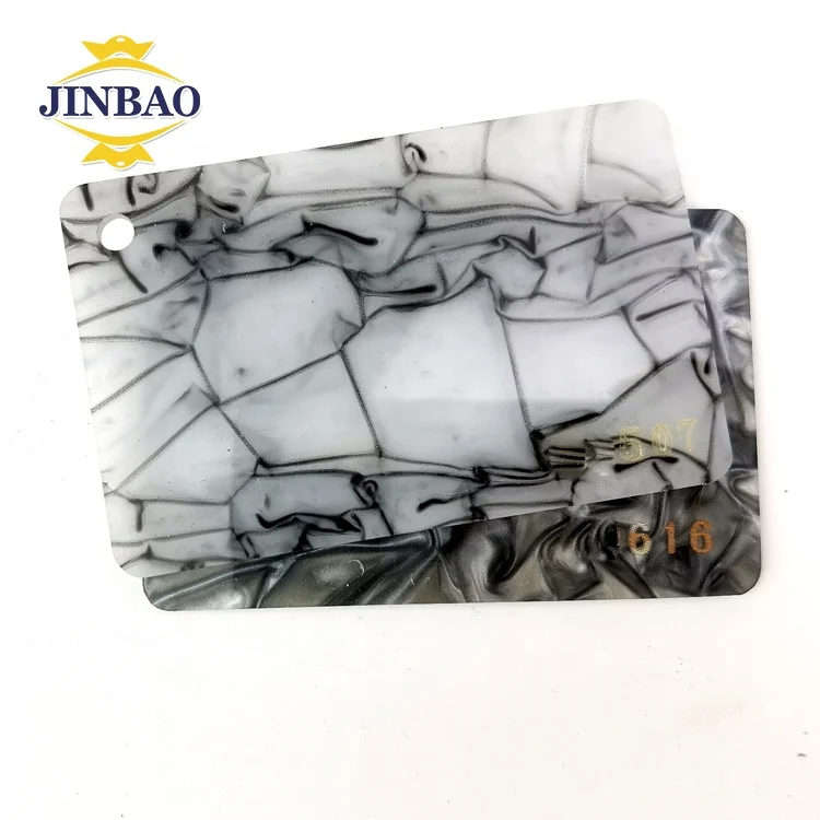 Jinbao factory marble patterns acrylic plastic sheet