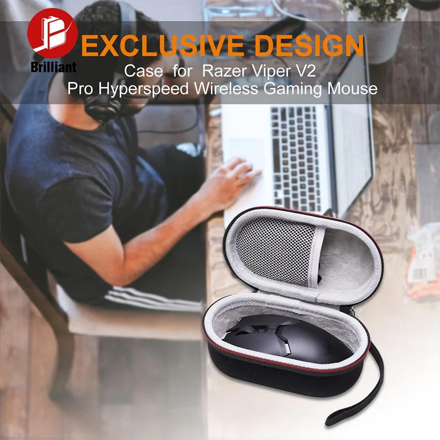 Buweilian EVA Hard Travel Case for Razer Deathadder V2 X V2 Pro V3 Viper V2 Pro V3 Ultimate HyperSpeed Wireless Mouse