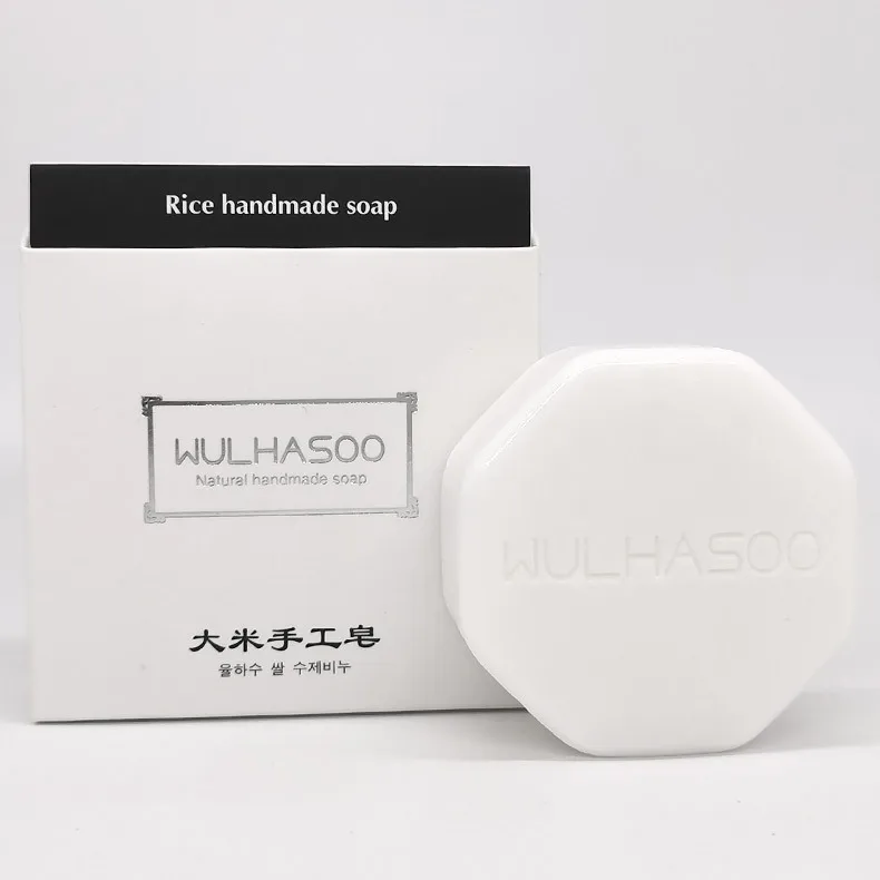 Wholesale Moisturizing Whitening Brightening Handmade Volcanic Mud Natural Rice Soap