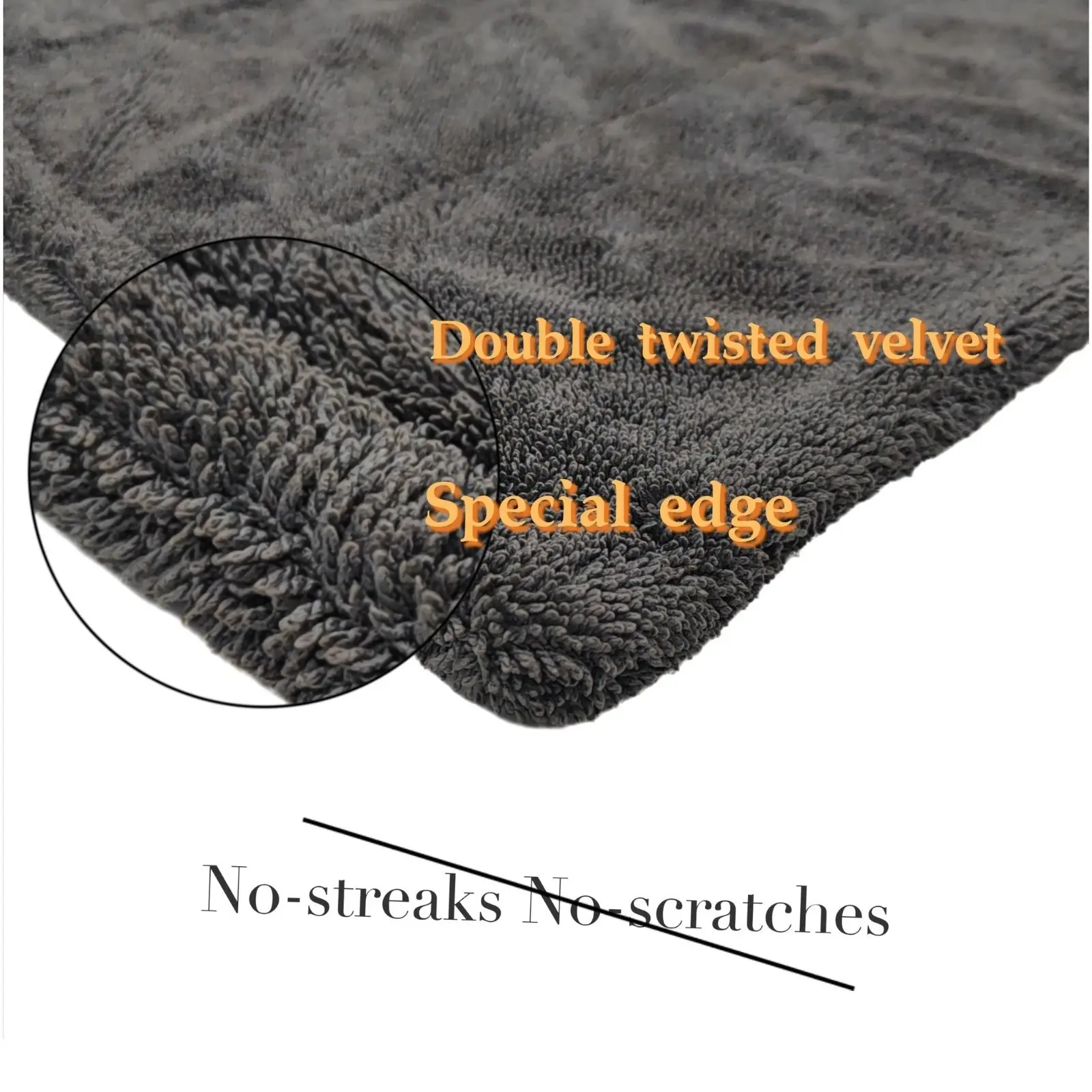 1400 GSM Double Twist Pile Microfiber Cars Detailing Cleaning Towel Thick Quick Dry Soft Super Absorbent Car Wash Drying Towels