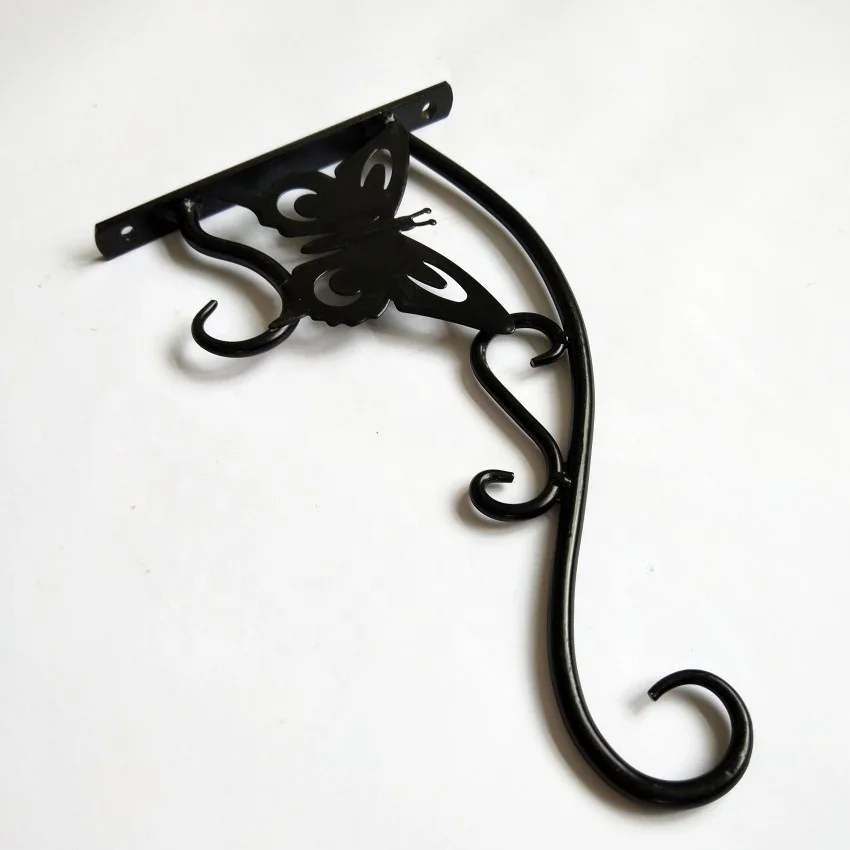 Metal Iron Wall Brackets Garden Hanging Plant Hooks Plant Hangers Bird Feeder Hooks Lantern Hangers Hanging Basket Hooks