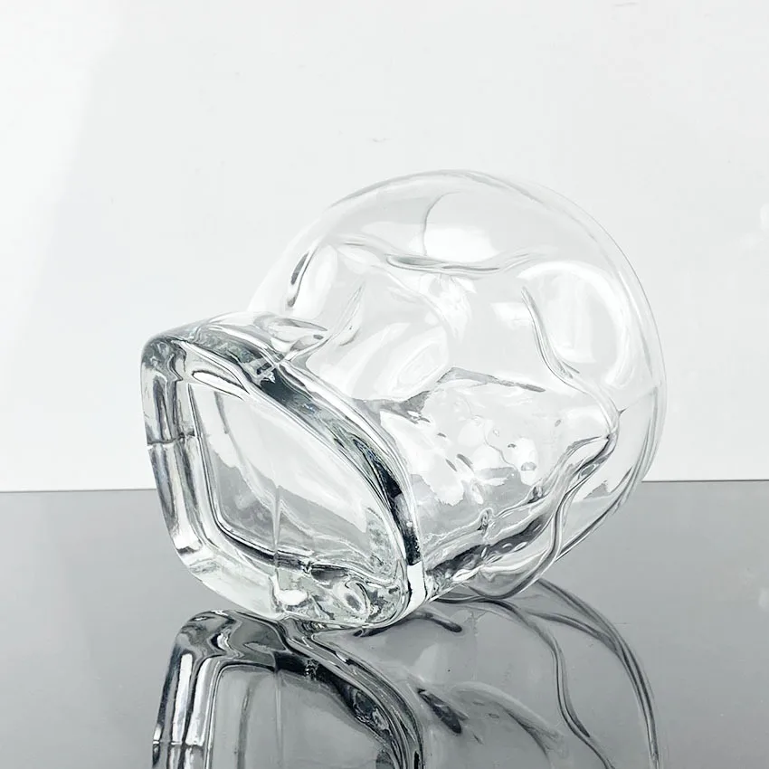 Manually Blown 750ml 1500ml Wine Champagne Glass cranium Shaped Ice Bucket