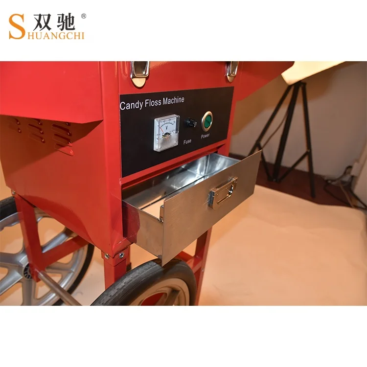  SC-M06 CE сертифицированная электрическая машина для хлопковой конфеты с тележкой