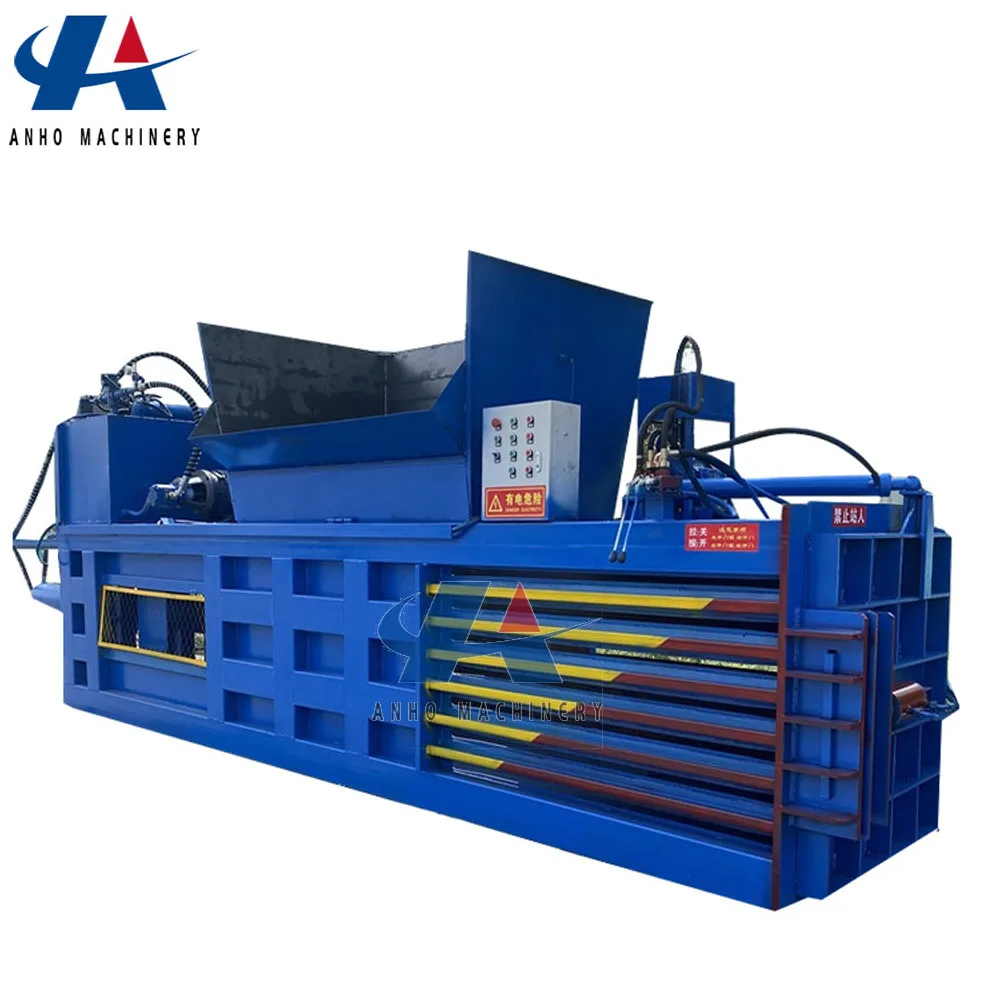 horizontal baler for waste paper cardboard hydraulic baler machine horizontal baling press machine