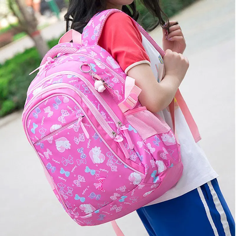 FREE SAMPLE Waterproof Children School Bags For Girls Printing School Backpacks New Travel Bag Schoolbag