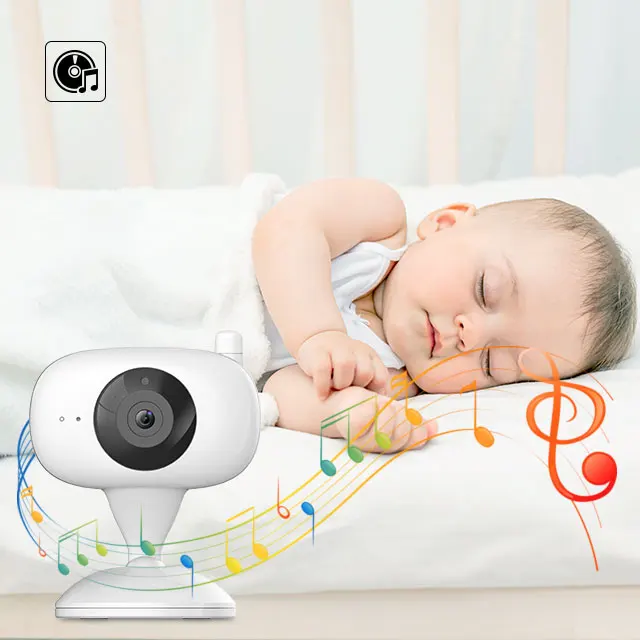 HDKing 4.3 Inch Display Screen Smart 2.4ghz 50 Degree Wifi Audio Video IP Wireless Night Vision Baby & Pet Monitor Camera