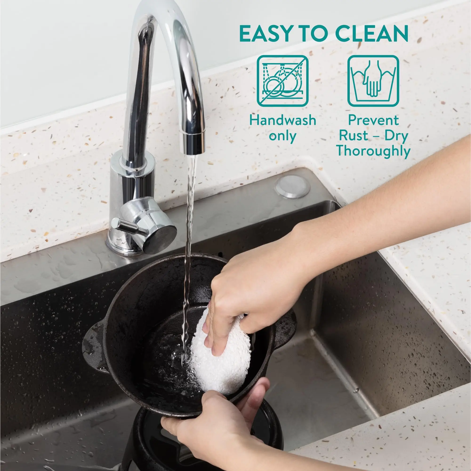 Cheese Fondue Set for 6 People - 2qt Cast Iron Fondue Sets with 6 Colour Coded Forks for Cheese  Chocolate or Meat