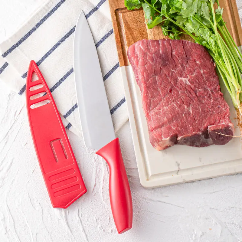 Оптовая продажа, недорогой нож для шеф-повара, нож из нержавеющей стали с ручкой PP