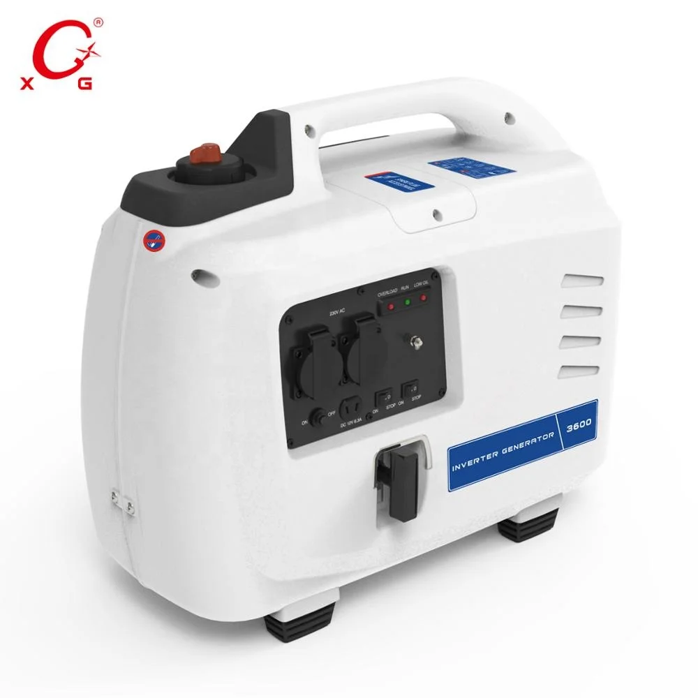 Portable Petrol 4.0kVA Inverter Generator Mini Dual Fuel Silent Power Generator Electric Start 3600W Dual Frequency Generator