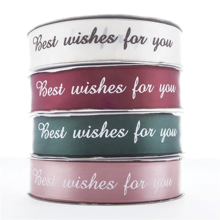 Large Stock Factory Price Packing Gift Solid Color Single Face Satin Ribbon Wholesale 2.5cm For