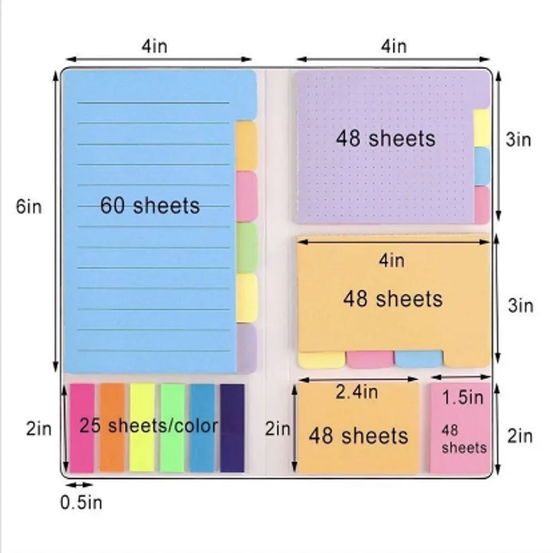 Cartoon Sticker Book Cute Self-Adhesive Memo Pad Sticky Notes Pad Stationery Custom Sticky Notes Different Shape Sticky Note