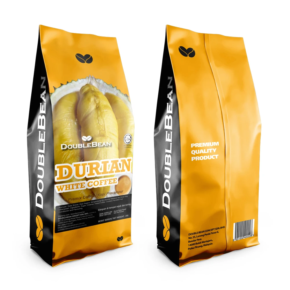 
Пенанг дуриан белый кофе 3 в 1 премиум класса растворимый кофе высокого качества от малазийского производителя белого кофе 