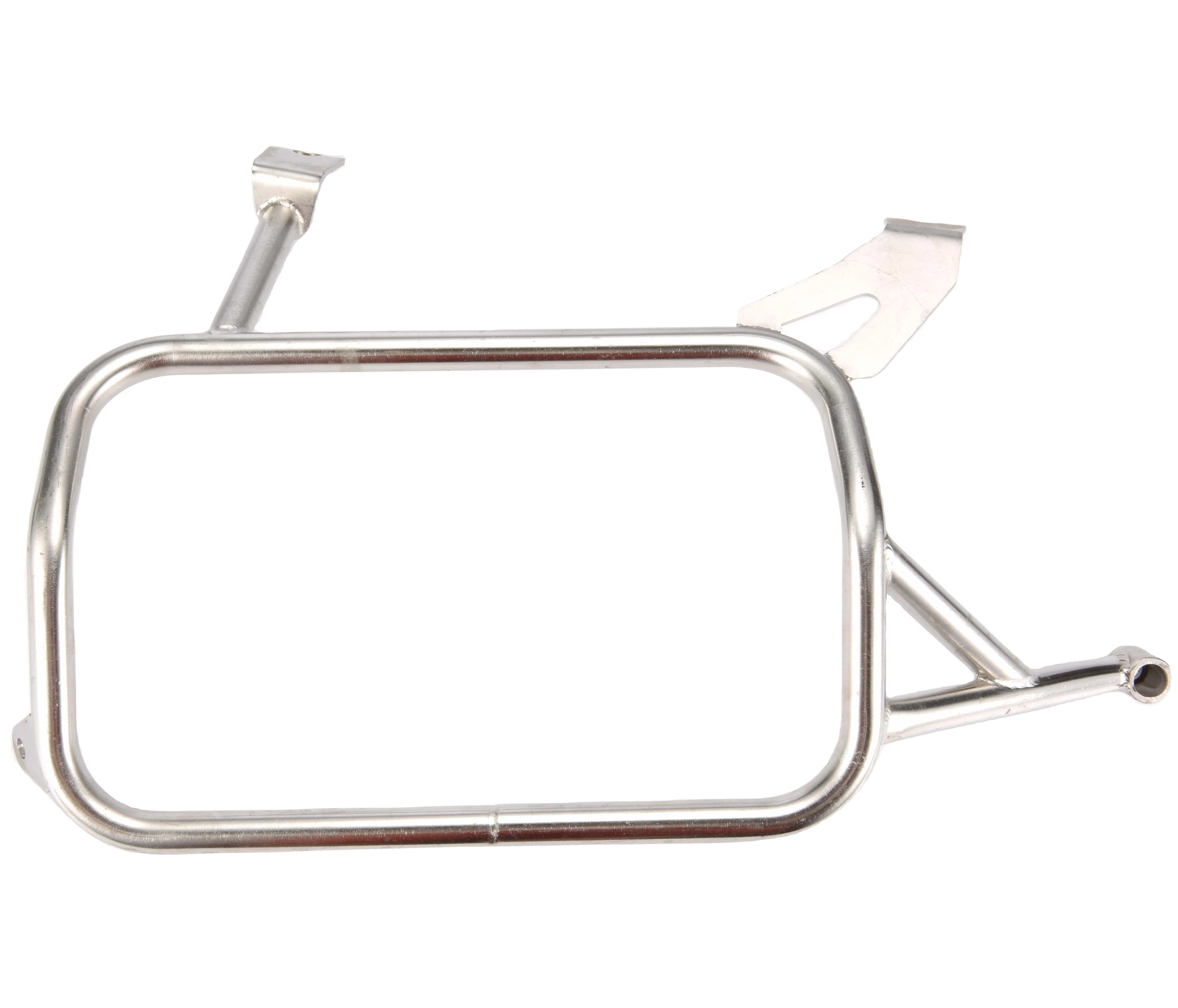 Оптовая продажа мотоциклов электрополированние серебристой стороной панье стеллажи для выставки товаров Triumph Tiger 800