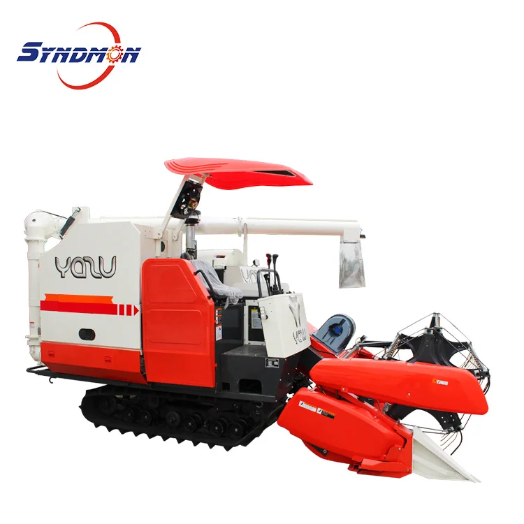 Конкурентоспособная цена YAZU DC70 + harvetser китайский комбайн аналогичный kubota с подъемным