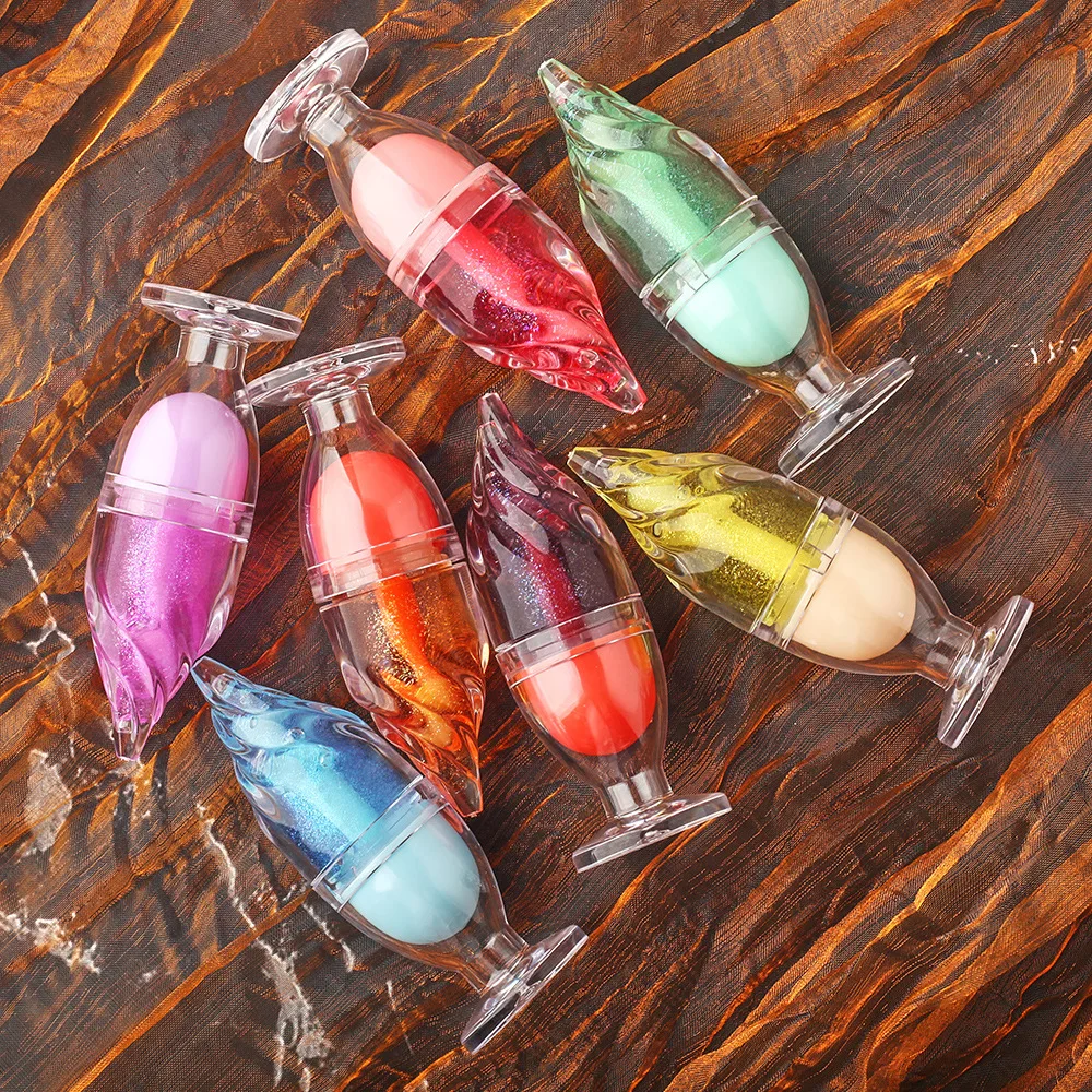 Wholesale Cosmetic Private Label Make Up Cute Ice Cream Sparkling Lip Gloss Flavoring Oil Tinted Lip Oil Lip gloss