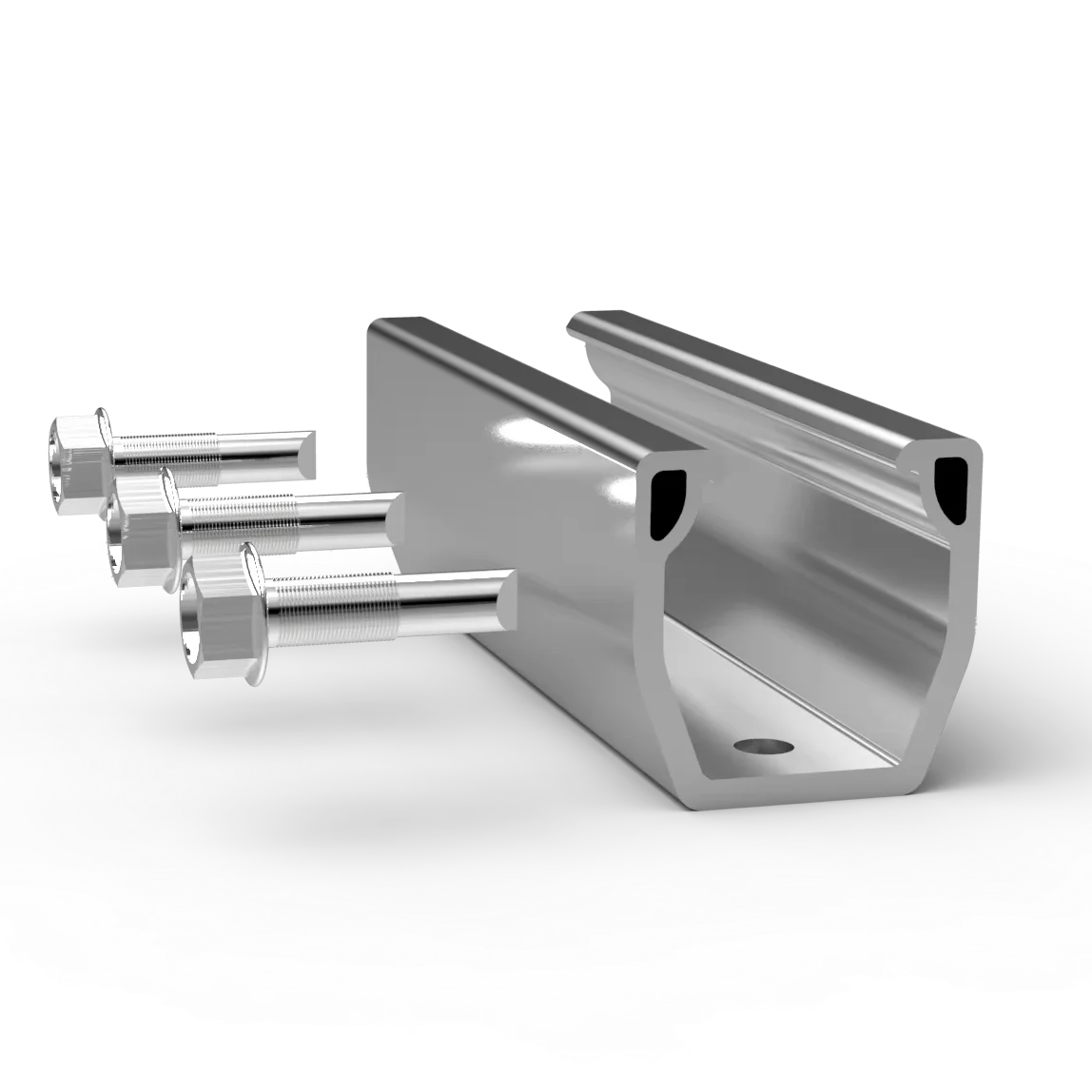 Pv  Mini Rail Solar Mounting Standard Aluminium Rail Solar Mini Rail With Epdm