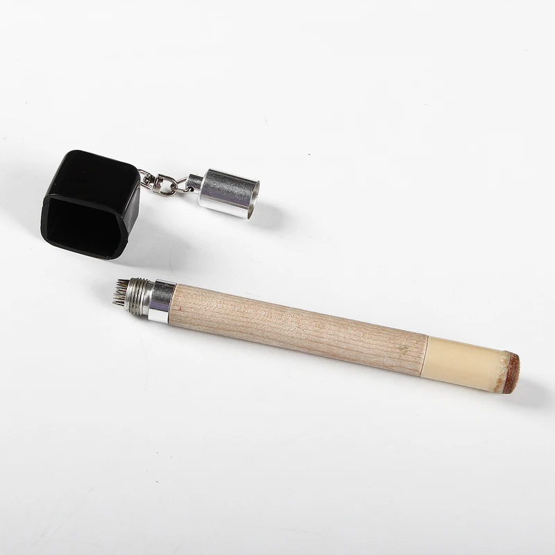 2 in 1 Portable Cue Chalk Holder Billiard Snooker Pool Cue Tip Pricker Tool Prep Tool Chalk Keeper Holder