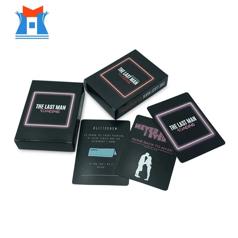 Free Sample Custom High Quality Rules Drinking Card Game For Adult Application Family Gatherings And Gatherings With Friends