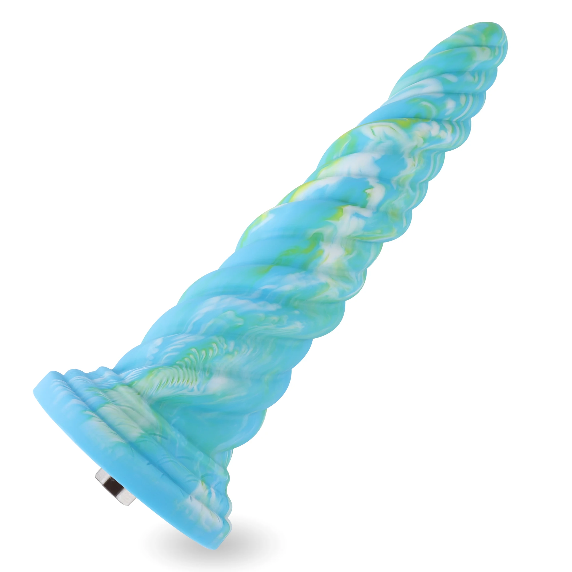 Hismith Awl Silicone Dildo 10.12 Inch Aquatic Sea Patten Dildo with KlicLok Connector Ocean Monster Serie Penis For Sex Machine