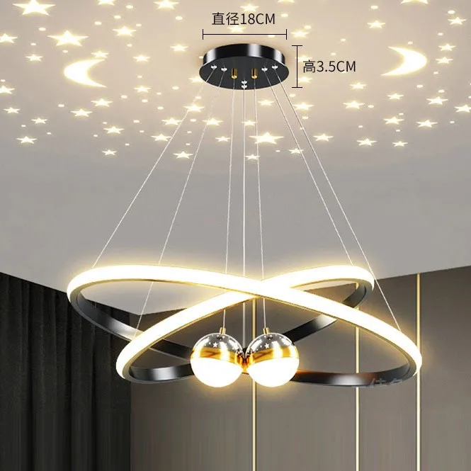 Wholesale Multi-Head Creative Ceiling Modern Led Chandelier Pendant Light Thickened Metal Precise Cutting Press molding Dimmable