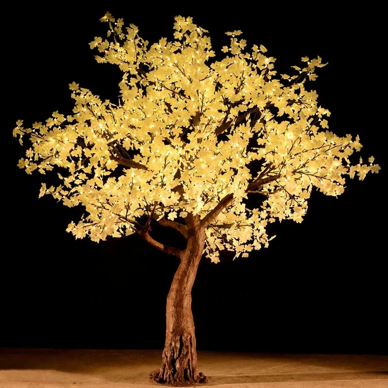 Wholesale outdoor christmas decoration 3m led artificial japanese maple tree