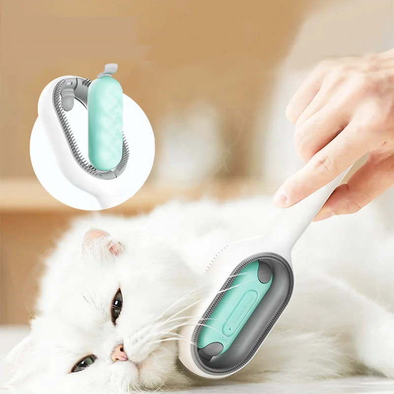 New Design Pet Brushes Water Tank Cat Comb Sticky Hair Brush Remove Floating Hair Comb Cat Hair Removal Brush